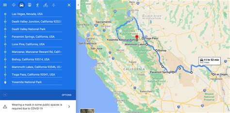 las vegas to san francisco road trip in winter